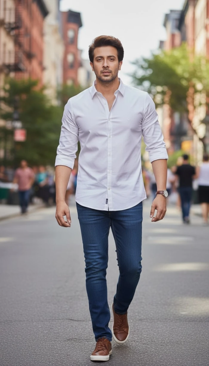 Classic cotton white shirt