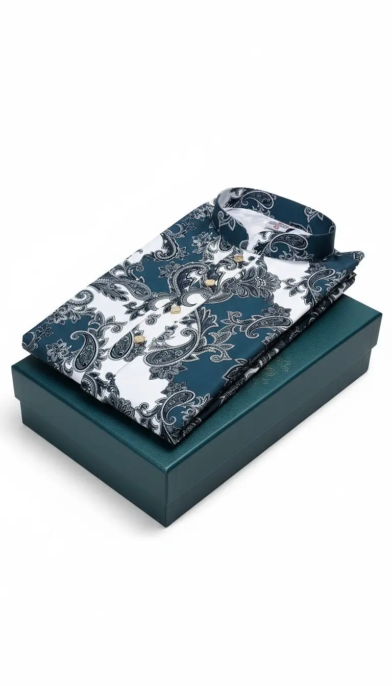 Paisley sky green